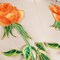 9.5" Tangerine Orange Rose Flower Patch Iron On Applique Embroidered Floral